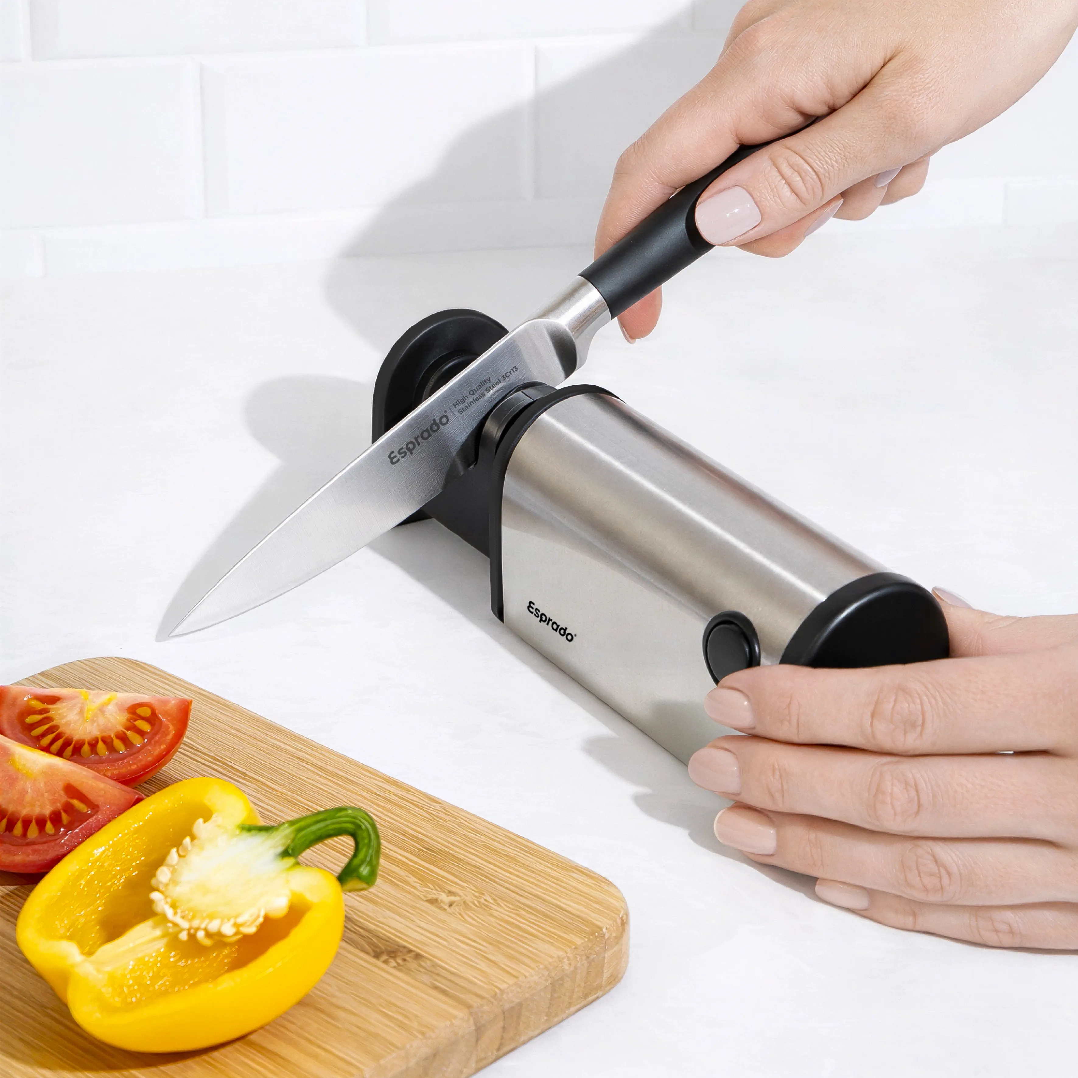 Выдвижная точилка для ножей Ojo для идеального среза!