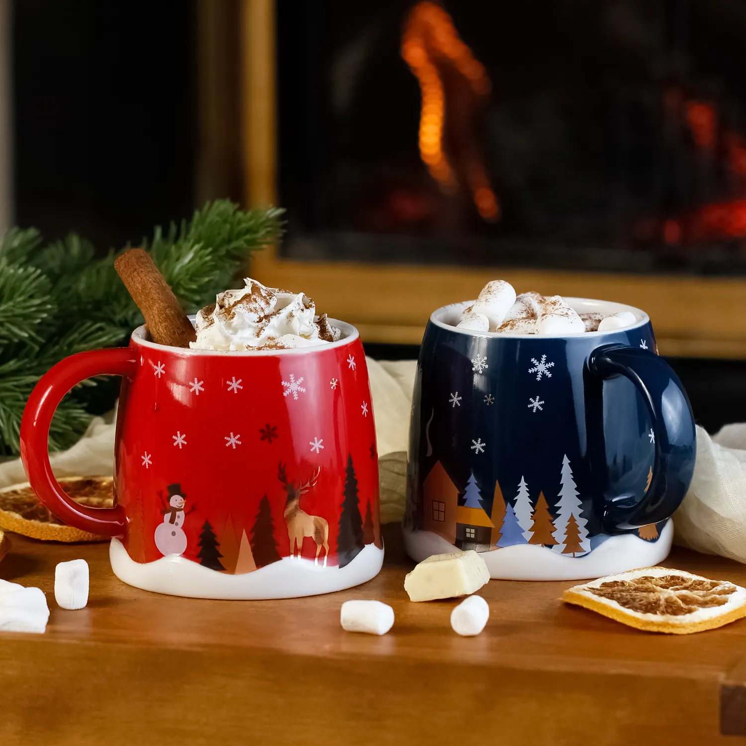 Встречайте уют и праздничную атмосферу с кружками Nevia!